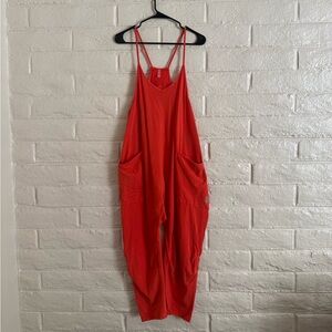 Free People Movement Hot Shot Onsie in Scarlet